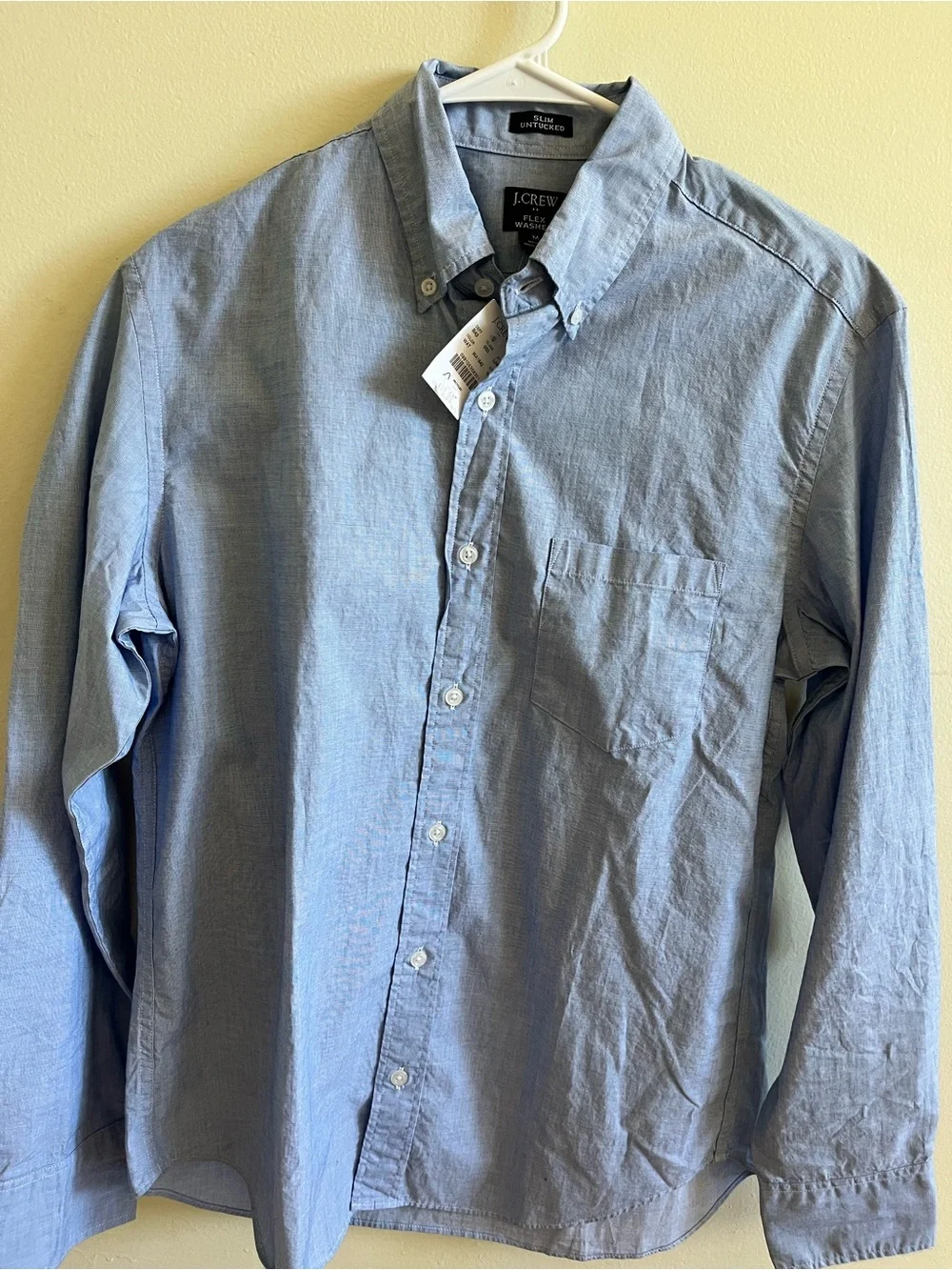 J. Crew Men's Light Blue Button-Down Oxford Shirt